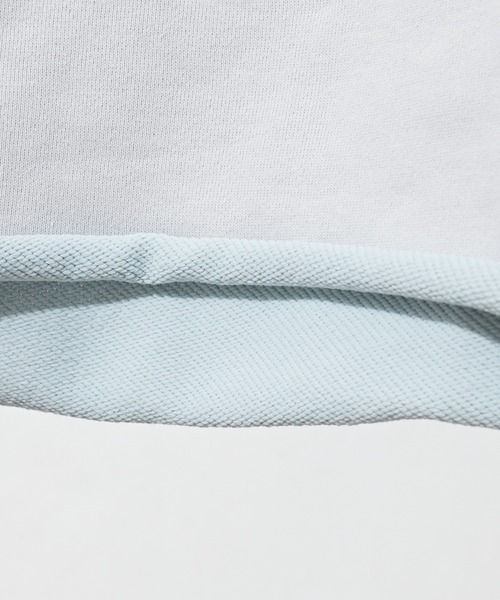 natural couture（ナチュラルクチュール）の「春めき配色裏毛ショートプルオーバー（スウェット・レディース・ミント/サックスブルー/ラベンダー/ピンク・FREE）」の15枚目の写真