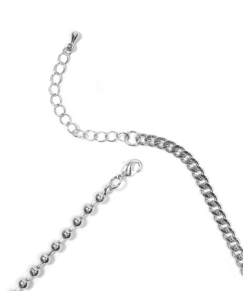 Figments（フィグメンツ）の「キヘイ&ボールチェーンネックレス（ネックレス・レディース・シルバー・FREE）」の4枚目の写真