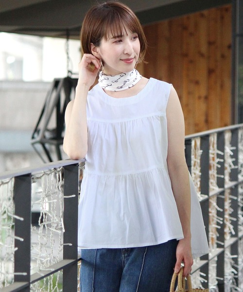 ElegChic(エレグシック)の「切り替え Aライン ブラウス(Tシャツ/カットソー・レディース・ベージュ/オフホワイト/テラコッタ/ブラック・XL/M)」の17枚目の写真
