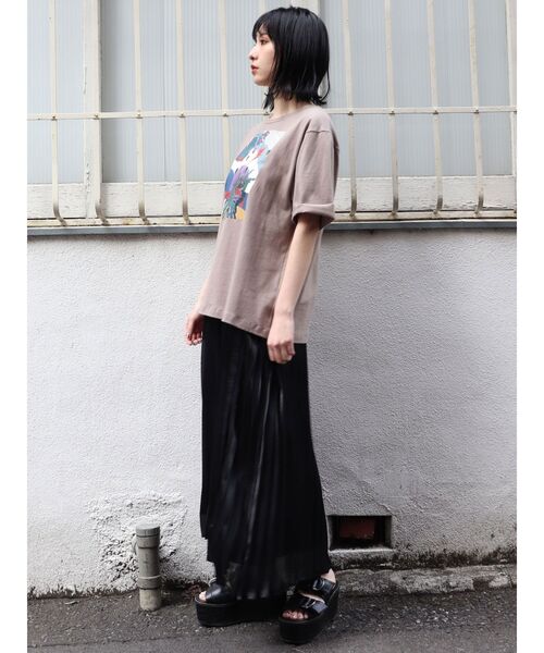 MURUA（ムルーア）の「ペインティングTシャツ（Tシャツ/カットソー・レディース・ホワイト/モカ・FREE）」の10枚目の写真