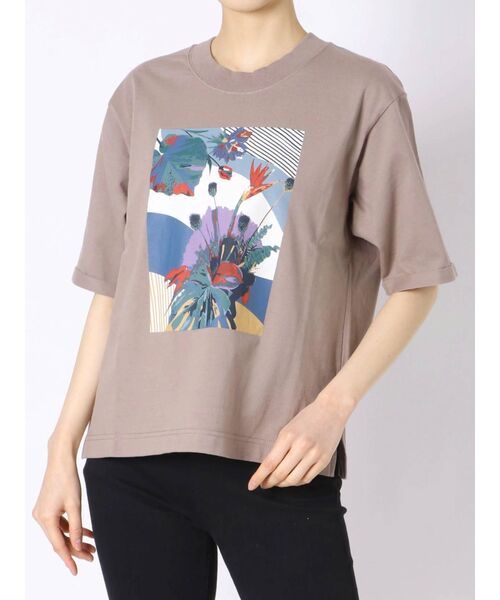 MURUA（ムルーア）の「ペインティングTシャツ（Tシャツ/カットソー・レディース・ホワイト/モカ・FREE）」の11枚目の写真