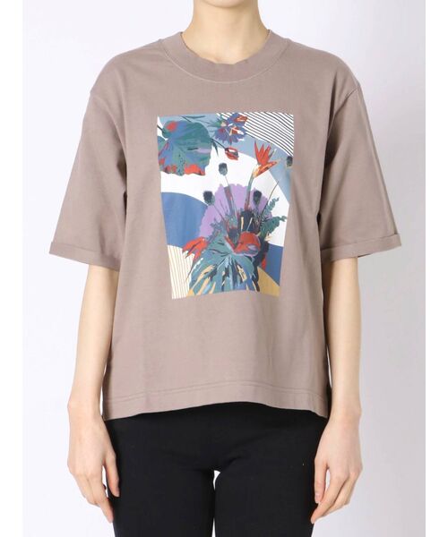 MURUA（ムルーア）の「ペインティングTシャツ（Tシャツ/カットソー・レディース・ホワイト/モカ・FREE）」の12枚目の写真