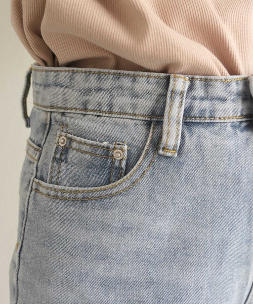 CORNERS（コーナーズ）の「デニムバミューダパンツ（デニムパンツ・レディース・ホワイト/ブラック/ブルー/アイボリー・M）」の16枚目の写真