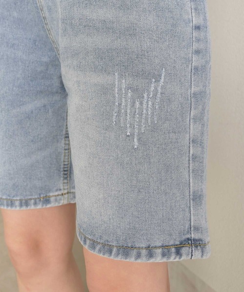 CORNERS（コーナーズ）の「デニムバミューダパンツ（デニムパンツ・レディース・ホワイト/ブラック/ブルー/アイボリー・M）」の18枚目の写真