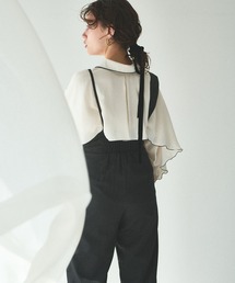 natural couture | 【大人ナチュ】サテンパイピングブラウス(シャツ/ブラウス)