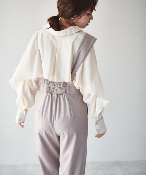 natural couture(ナチュラルクチュール)の「【大人ナチュ】サテンパイピングブラウス(シャツ/ブラウス・レディース・ブラック/ベージュ・FREE)」の13枚目の写真