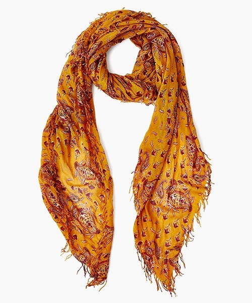 CHAN LUU（チャンルー）の「ペイズリー柄 カシミヤシルク ストール BRH-SC-531（ストール/ショール・レディース・オリーブ/イエロー・フリー）」の2枚目の写真