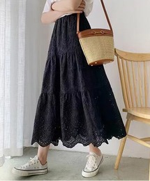 Jewelobe | コットンレースティアードスカート(スカート)