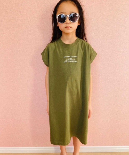 セール ビッグシルエットプリントノースリーブワンピース キッズ ワンピース The Casual カジュアル のファッション通販 Zozotown