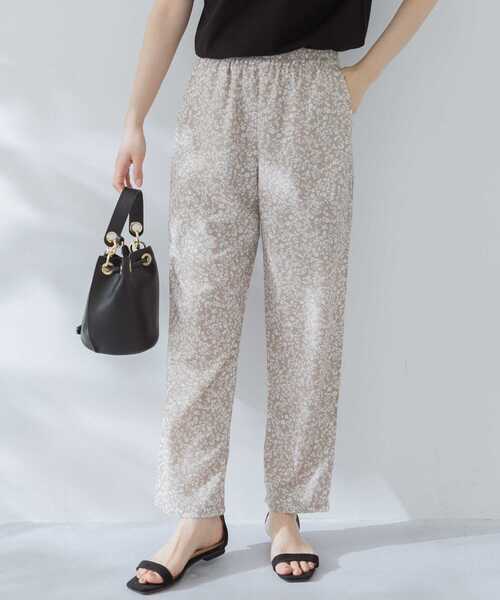 URBAN RESEARCH Sonny Label（アーバンリサーチサニーレーベル）の「『セットアップ対応』 フラワープリントイージーパンツ（その他パンツ・レディース・ブラック/ベージュ/ミント・FREE）」の3枚目の写真