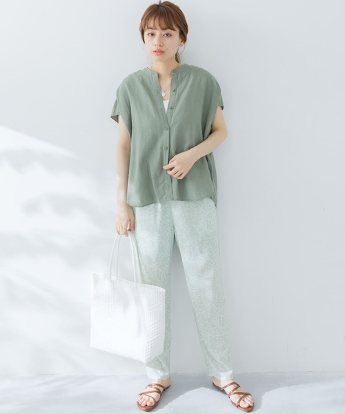 URBAN RESEARCH Sonny Label（アーバンリサーチサニーレーベル）の「『セットアップ対応』 フラワープリントイージーパンツ（その他パンツ・レディース・ブラック/ベージュ/ミント・FREE）」の8枚目の写真