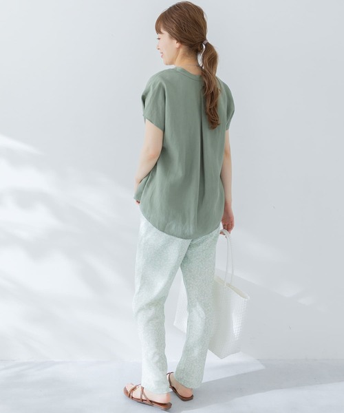 URBAN RESEARCH Sonny Label（アーバンリサーチサニーレーベル）の「『セットアップ対応』 フラワープリントイージーパンツ（その他パンツ・レディース・ブラック/ベージュ/ミント・FREE）」の10枚目の写真