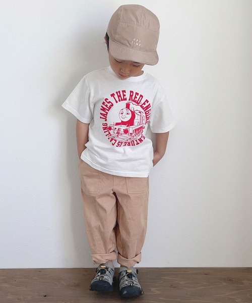 CIAOPANIC TYPY（チャオパニックティピー）の「【きかんしゃトーマス】カレッジプリントTee（Tシャツ/カットソー・キッズ・ホワイト/ブラック/レッド/ブルー/グリーン・90/100/110）」の5枚目の写真