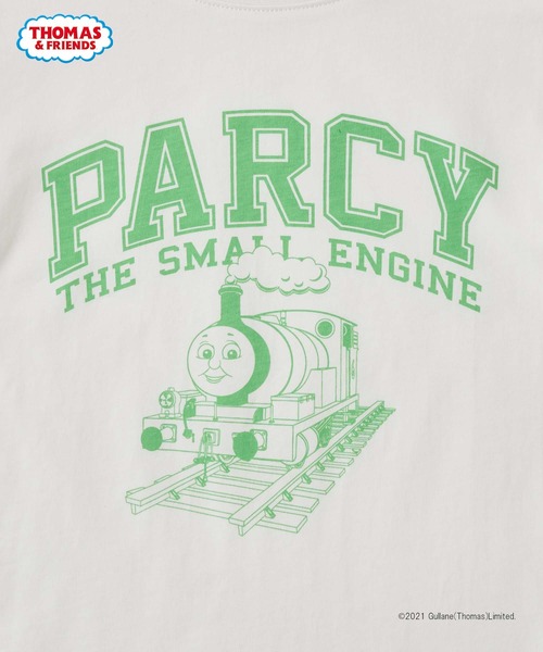 CIAOPANIC TYPY（チャオパニックティピー）の「【きかんしゃトーマス】カレッジプリントTee（Tシャツ/カットソー・キッズ・ホワイト/ブラック/レッド/ブルー/グリーン・90/100/110）」の7枚目の写真