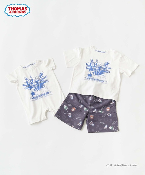 CIAOPANIC TYPY（チャオパニックティピー）の「【きかんしゃトーマス】カレッジプリントTee（Tシャツ/カットソー・キッズ・ホワイト/ブラック/レッド/ブルー/グリーン・90/100/110）」の18枚目の写真