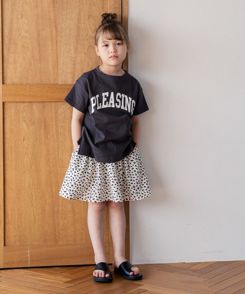 GLOBAL WORK（グローバルワーク）の「【キッズ】シャーベッTEE/ロゴチュニック/947181（Tシャツ/カットソー・キッズ・ホワイト/ダークグレー/ライトパープル/ライトイエロー・110cm/120cm/130cm/140cm/150cm/160cm/100cm）」の11枚目の写真