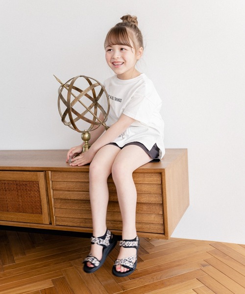 GLOBAL WORK（グローバルワーク）の「【キッズ】シャーベッTEE/ロゴチュニック/947181（Tシャツ/カットソー・キッズ・ホワイト/ダークグレー/ライトパープル/ライトイエロー・110cm/120cm/130cm/140cm/150cm/160cm/100cm）」の6枚目の写真