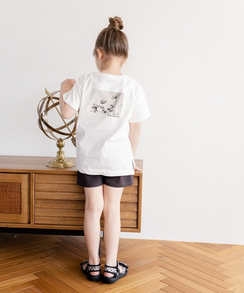 GLOBAL WORK（グローバルワーク）の「【キッズ】シャーベッTEE/ロゴチュニック/947181（Tシャツ/カットソー・キッズ・ホワイト/ダークグレー/ライトパープル/ライトイエロー・110cm/120cm/130cm/140cm/150cm/160cm/100cm）」の7枚目の写真