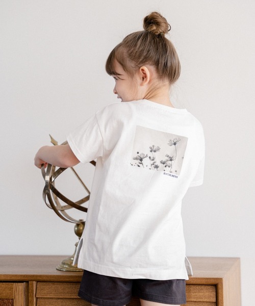 GLOBAL WORK（グローバルワーク）の「【キッズ】シャーベッTEE/ロゴチュニック/947181（Tシャツ/カットソー・キッズ・ホワイト/ダークグレー/ライトパープル/ライトイエロー・110cm/120cm/130cm/140cm/150cm/160cm/100cm）」の9枚目の写真