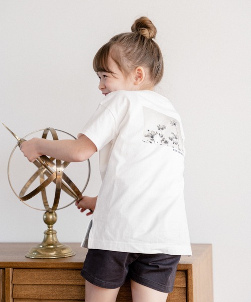 GLOBAL WORK（グローバルワーク）の「【キッズ】シャーベッTEE/ロゴチュニック/947181（Tシャツ/カットソー・キッズ・ホワイト/ダークグレー/ライトパープル/ライトイエロー・110cm/120cm/130cm/140cm/150cm/160cm/100cm）」の10枚目の写真