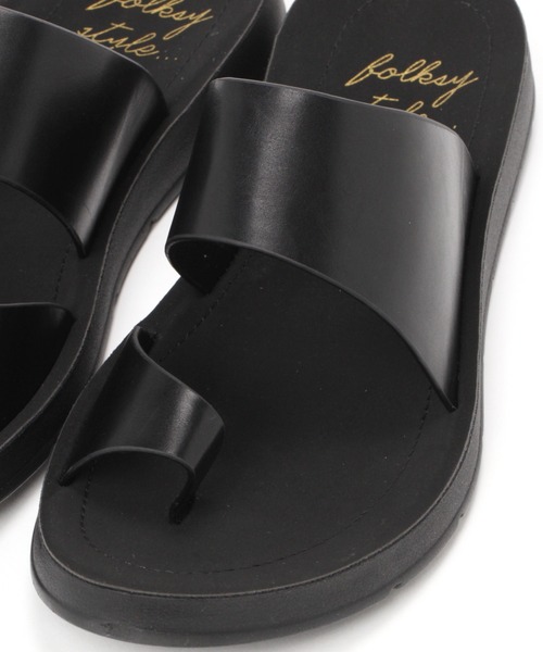 studio CLIP（スタディオクリップ）の「サムリング楽トングサンダル（サンダル・レディース・ブラック/ベージュ/オフホワイト・LARGE/X-LARGE/MEDIUM/SMALL）」の6枚目の写真