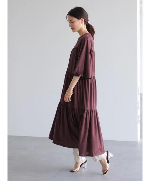 AMERICAN HOLIC(アメリカンホリック)の「ティアードマキシワンピース *●(ワンピース・レディース・ブラック/ブラウン・FREE)」の8枚目の写真