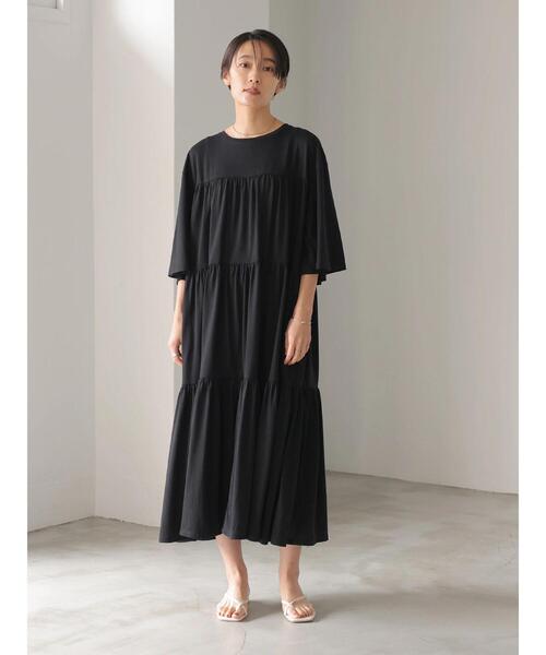 AMERICAN HOLIC(アメリカンホリック)の「ティアードマキシワンピース *●(ワンピース・レディース・ブラック/ブラウン・FREE)」の12枚目の写真