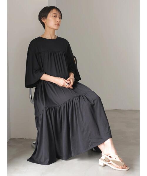 AMERICAN HOLIC(アメリカンホリック)の「ティアードマキシワンピース *●(ワンピース・レディース・ブラック/ブラウン・FREE)」の13枚目の写真