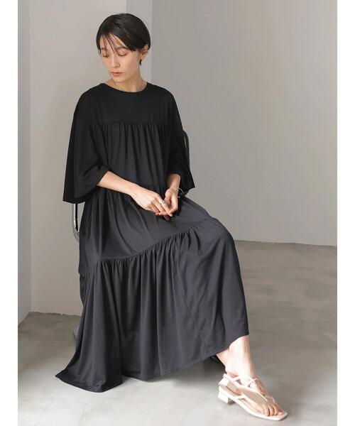 AMERICAN HOLIC(アメリカンホリック)の「ティアードマキシワンピース *●(ワンピース・レディース・ブラック/ブラウン・FREE)」の14枚目の写真