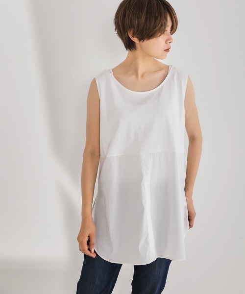 Bou Jeloud（ブージュルード）の「シャツレイヤードインナー（Tシャツ/カットソー・レディース・オフホワイト/A・FREE）」の7枚目の写真