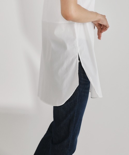 Bou Jeloud（ブージュルード）の「シャツレイヤードインナー（Tシャツ/カットソー・レディース・オフホワイト/A・FREE）」の8枚目の写真