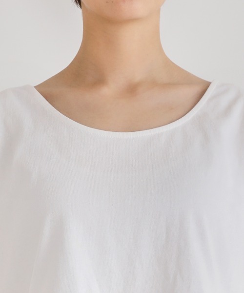 Bou Jeloud（ブージュルード）の「シャツレイヤードインナー（Tシャツ/カットソー・レディース・オフホワイト/A・FREE）」の10枚目の写真