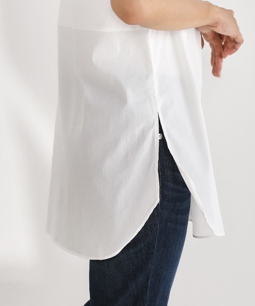 Bou Jeloud（ブージュルード）の「シャツレイヤードインナー（Tシャツ/カットソー・レディース・オフホワイト/A・FREE）」の11枚目の写真