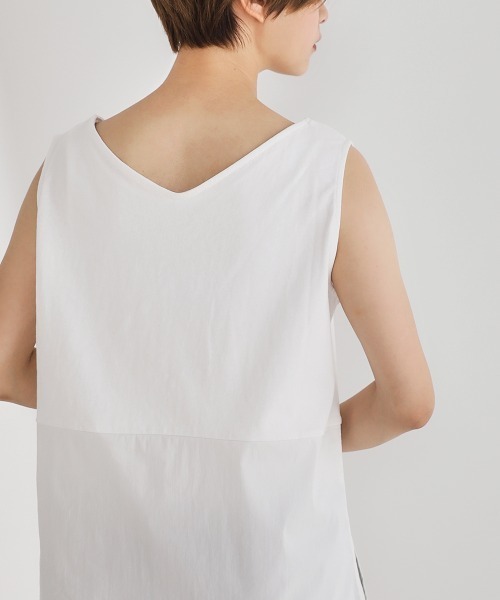 Bou Jeloud（ブージュルード）の「シャツレイヤードインナー（Tシャツ/カットソー・レディース・オフホワイト/A・FREE）」の12枚目の写真