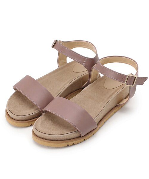 ESPERANZA(エスペランサ)の「◆【KLC BY esp】フットベッドフラットサンダル(サンダル・レディース・ブラック/キャメル/ベージュ系2/ピンク系・LL/S/M/L)」の4枚目の写真