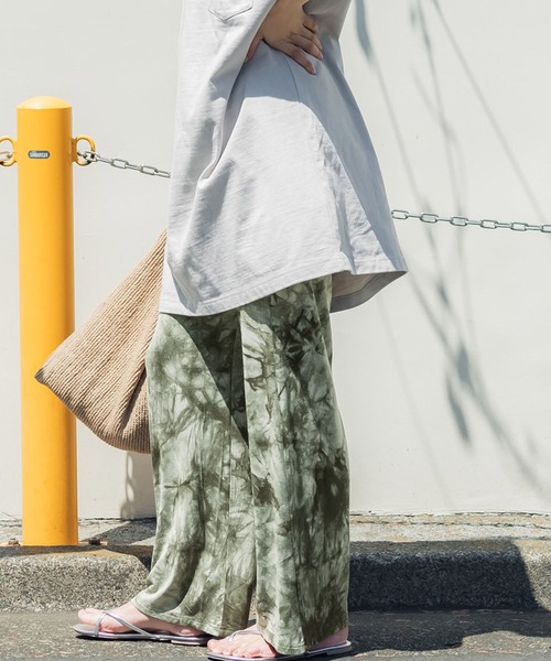 coca（coca）（コカ）の「夏でも快適！とろみセミワイドレギパン（その他パンツ・レディース・ブラック/カーキ/マスタード/ホワイト系その他・ONE SIZE）」の4枚目の写真