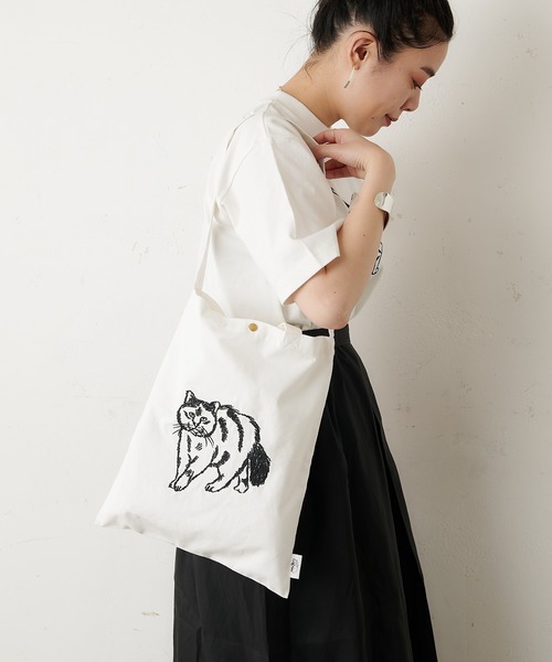 【週末限定】ear PAPILLONNER イアパピヨネ　コットントートバッグ ear PAPILLONNER】コットン2WAYトートバッグ L | OUTLET