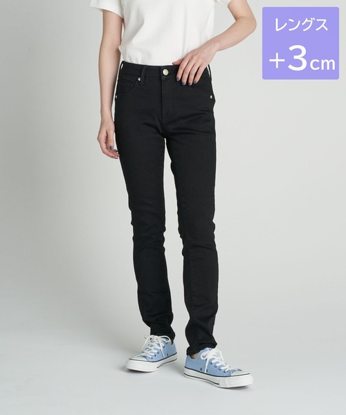AMERICAN HOLIC（アメリカンホリック）の「【WEB限定】スキニーフィットデニム+3cm（デニムパンツ・レディース・ブラック/インディゴブルー・LL/S/M/L/XS）」の2枚目の写真
