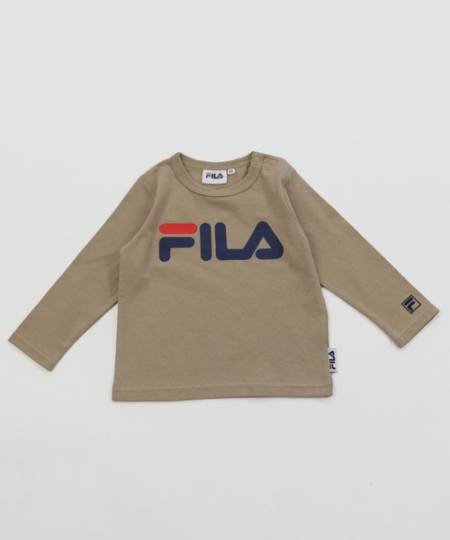 FILA（フィラ）の「FILA/フィラ バリエーション長袖Tシャツ（Tシャツ/カットソー・キッズ・ブラック/ベージュ/ネイビー/オフホワイト/ミント/ホワイト系その他/ブラック系その他/ベージュ系その他/ブルー系その他/ピンク系その他/スモークピンク/ホワイト系その他2/ホワイト系その他3/ブラック系その他2/ブラック系その他3/ベージュ系その他2・80ｃｍ/90cm/110cm/100cm/120cm/130cm）」の10枚目の写真