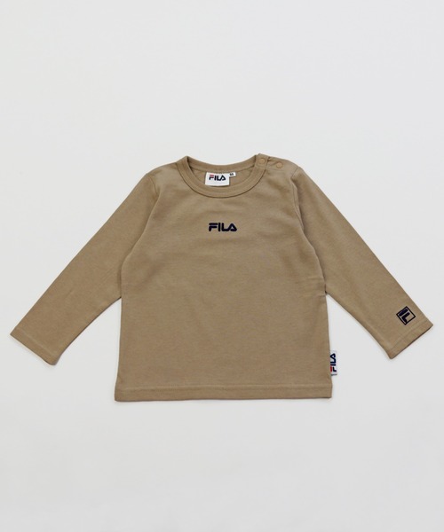 FILA（フィラ）の「FILA/フィラ バリエーション長袖Tシャツ（Tシャツ/カットソー・キッズ・ブラック/ベージュ/ネイビー/オフホワイト/ミント/ホワイト系その他/ブラック系その他/ベージュ系その他/ブルー系その他/ピンク系その他/スモークピンク/ホワイト系その他2/ホワイト系その他3/ブラック系その他2/ブラック系その他3/ベージュ系その他2・80ｃｍ/90cm/110cm/100cm/120cm/130cm）」の11枚目の写真