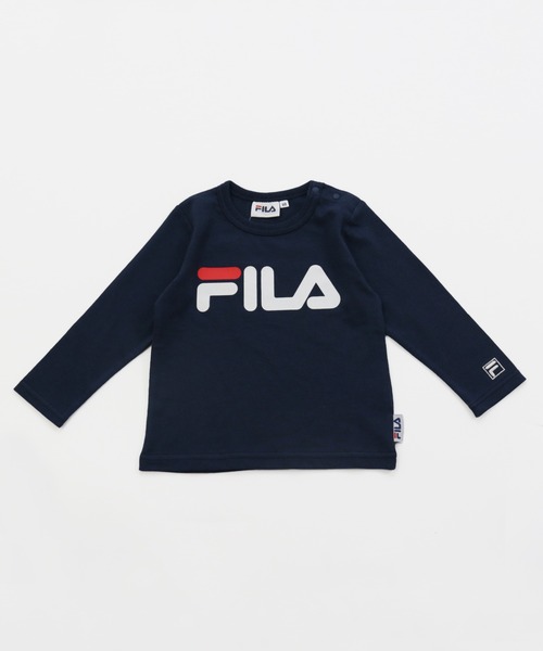 FILA（フィラ）の「FILA/フィラ バリエーション長袖Tシャツ（Tシャツ/カットソー・キッズ・ブラック/ベージュ/ネイビー/オフホワイト/ミント/ホワイト系その他/ブラック系その他/ベージュ系その他/ブルー系その他/ピンク系その他/スモークピンク/ホワイト系その他2/ホワイト系その他3/ブラック系その他2/ブラック系その他3/ベージュ系その他2・80ｃｍ/90cm/110cm/100cm/120cm/130cm）」の14枚目の写真