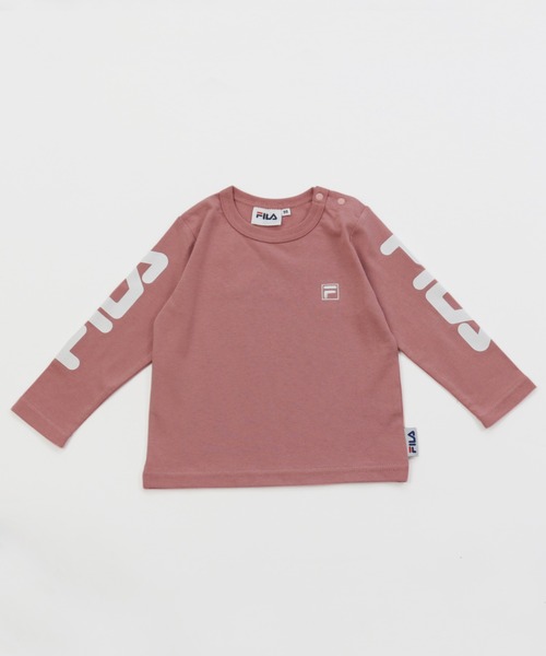 FILA（フィラ）の「FILA/フィラ バリエーション長袖Tシャツ（Tシャツ/カットソー・キッズ・ブラック/ベージュ/ネイビー/オフホワイト/ミント/ホワイト系その他/ブラック系その他/ベージュ系その他/ブルー系その他/ピンク系その他/スモークピンク/ホワイト系その他2/ホワイト系その他3/ブラック系その他2/ブラック系その他3/ベージュ系その他2・80ｃｍ/90cm/110cm/100cm/120cm/130cm）」の16枚目の写真