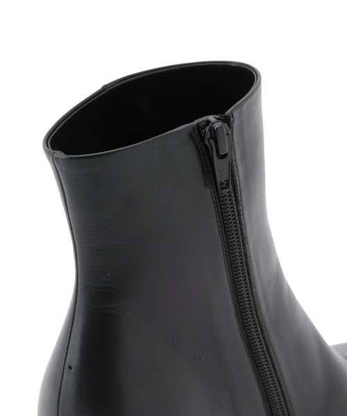 ADAM ET ROPE'（アダムエロペ）の「カーフレザーハイアーチブーツ（ブーツ・レディース・ブラック/チャコールグレー・36/37/38/39）」の4枚目の写真