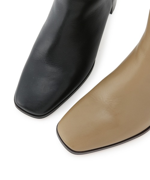 ADAM ET ROPE'（アダムエロペ）の「カーフレザーハイアーチブーツ（ブーツ・レディース・ブラック/チャコールグレー・36/37/38/39）」の6枚目の写真