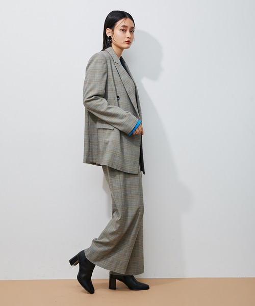 ADAM ET ROPE'（アダムエロペ）の「カーフレザーハイアーチブーツ（ブーツ・レディース・ブラック/チャコールグレー・36/37/38/39）」の14枚目の写真