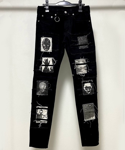 KIDILL(キディル)の「KIDILL × EDWIN Patch Slim Tapered Pants (KLED22)(その他パンツ・メンズ・ブラック・30/31/32)」の1枚目の写真