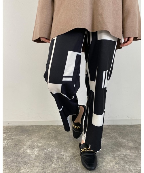 MLI'A（エムリア）の「チェッカーイージー／パンツ（その他パンツ・レディース・ブラック×ホワイト/ブラック系その他/ブラック系その他6・FREE）」の2枚目の写真