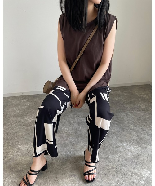 MLI'A（エムリア）の「チェッカーイージー／パンツ（その他パンツ・レディース・ブラック×ホワイト/ブラック系その他/ブラック系その他6・FREE）」の10枚目の写真