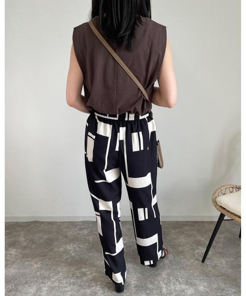 MLI'A（エムリア）の「チェッカーイージー／パンツ（その他パンツ・レディース・ブラック×ホワイト/ブラック系その他/ブラック系その他6・FREE）」の11枚目の写真