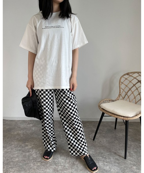 MLI'A（エムリア）の「チェッカーイージー／パンツ（その他パンツ・レディース・ブラック×ホワイト/ブラック系その他/ブラック系その他6・FREE）」の18枚目の写真